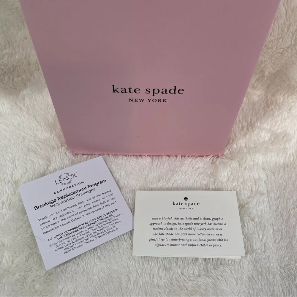 Kate Spade X Lenox Cocktail Glasses 2 16oz Spruce Way Highball New York NIB - Picture 11 of 11